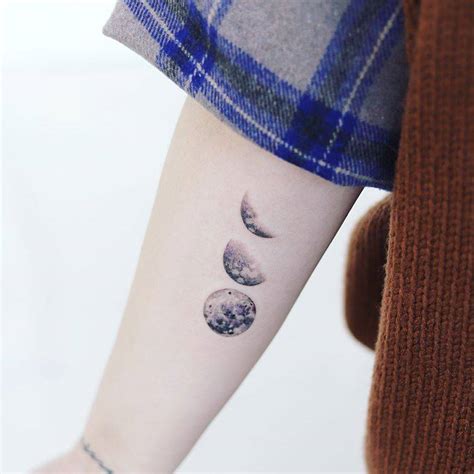 Moon Phases On The Inner Forearm