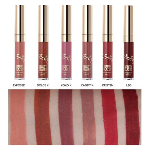 beauty glazed 6pcs matte liquid lipstick set long lasting lip gloss beauty makeup lip tint 6