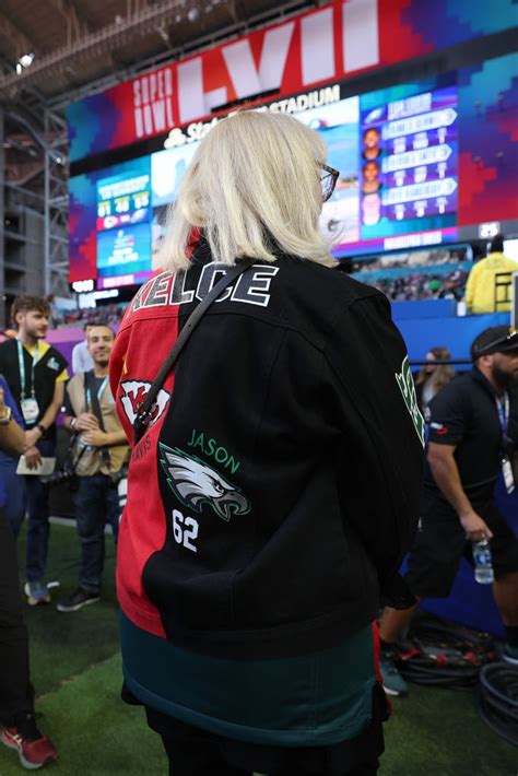 Donna Kelce Cheers For Sons In Chiefs Eagles Outfit At Super Bowl 2023