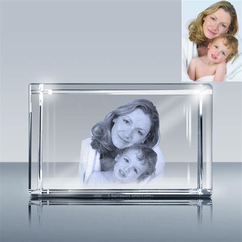 Custom D D Photo Crystal Glass Cube Goodcount D Crystal Etching