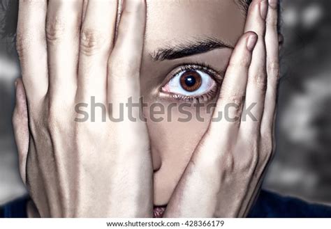 Dramatic Portrait Concept Anxiety Fear Intense Stock Photo Edit Now