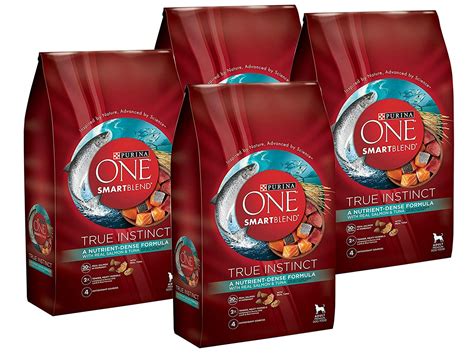 The can is very colorful. Purina ONE SmartBlend True Instinct Real Salmon and Tuna ...