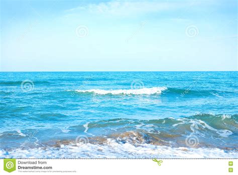 Waves On The Blue Sea Stock Image Image Of Natural Clear 76645039