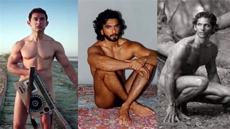 From Aamir Khan To Milind Soman Bollywood Celebs Who Have Done N Ked Photoshoots Before Ranveer