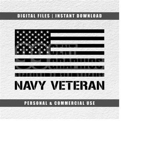 Navy Veteran Svg American Flag Svg Veteran Flag Svg Cricu Inspire