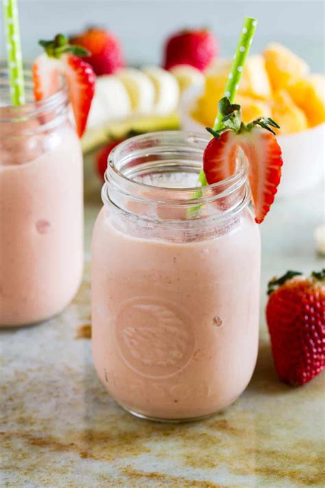 Tropical Smoothie Recipe Fruit Smoothie Recipe Taste And Tell