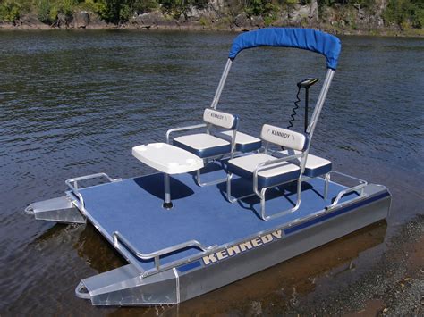 Aluminum Boat Trailer Floats Model 2 Person Pontoon Fishing Boat At