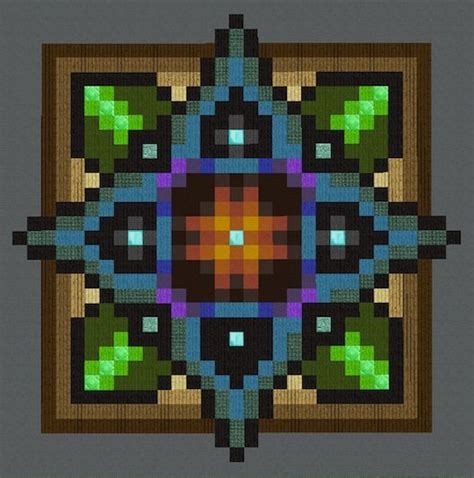 Mandalasfloors Pixel Art Minecraft Amino
