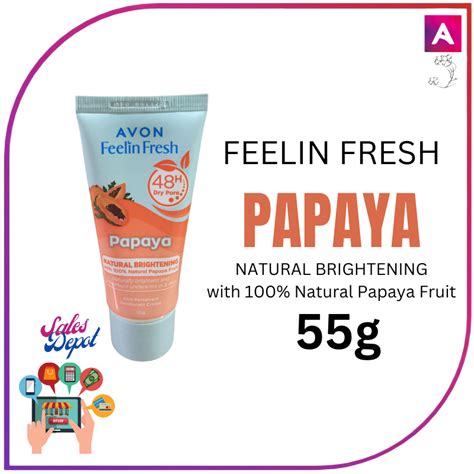 Avon Papaya 55 Grams Feelin Fresh Quelch Brightening Pampaputi Ng