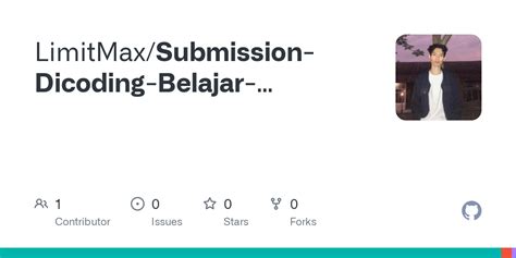 Github Limitmax Submission Dicoding Belajar Membuat Aplikasi Flutter Untuk Pemula