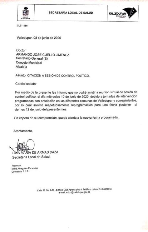 Carta Secretaria Salud