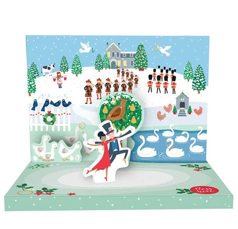 The 12 Days Of Christmas Music Box Card Novelty Dancing Musical