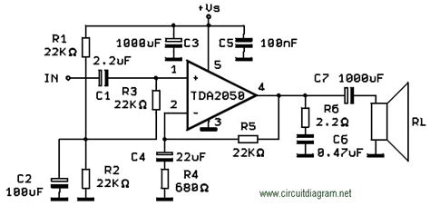 Circuit diagram for the tda2050 amplifier circuit is given below please note that if we are connecting a big load to the output of the amplifier, a huge amount of current will flow through the pcb traces, and there's a chance that the traces will burn out. I'm Yahica: Tda2050 Subwoofer Amplifier Circuit