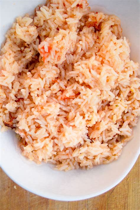 Quick And Easy Spanish Rice In The Rice Cooker Dad With A Pan