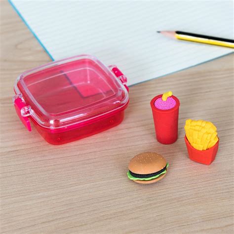 ﻿fast Food Mini Eraser Set ﻿rex London