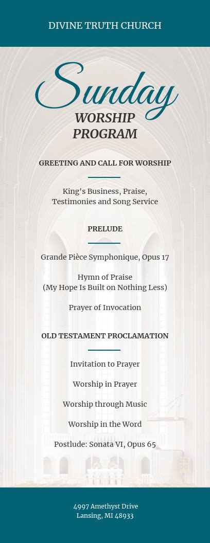Check spelling or type a new query. Church Sunday Worship Event Program Template