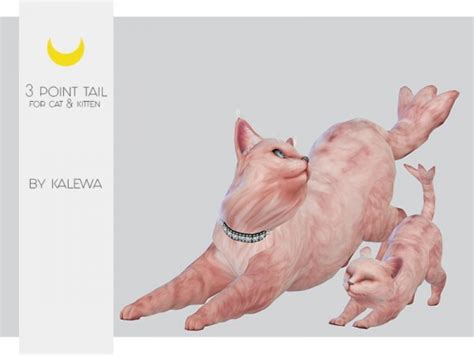 The Sims Resource Cat Kitten Three Point Tail By Kalewa A • Sims 4