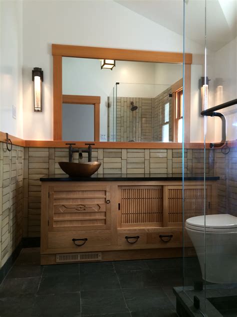An american take on a traditional japanese bathroom. Handmade Vanity Chest Inspired By Japanese Mizuya Tansu by ...
