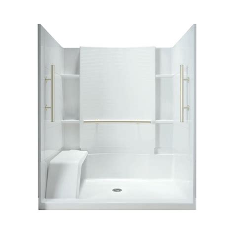 Lowes Shower Stalls With Seat Canada Madison 60 Inch 1 Piece Acrylic