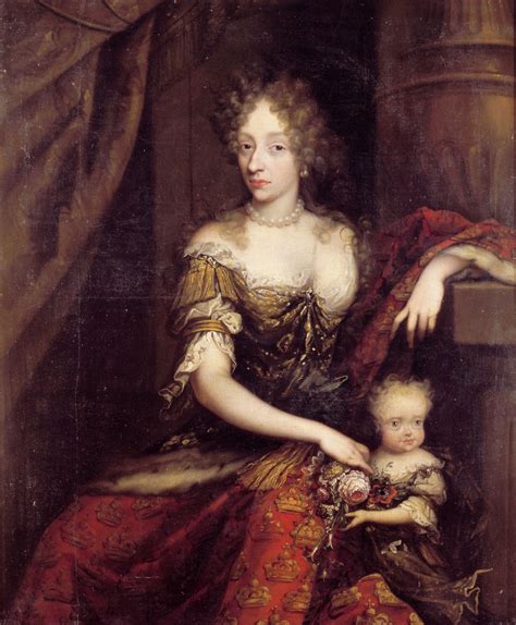 Charlotte Amalie Of Hesse Kassel And Her Child In 1690 Charlotte
