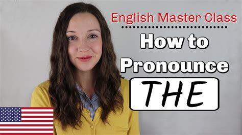 How To Pronounce The English Pronunciation Lesson Youtube