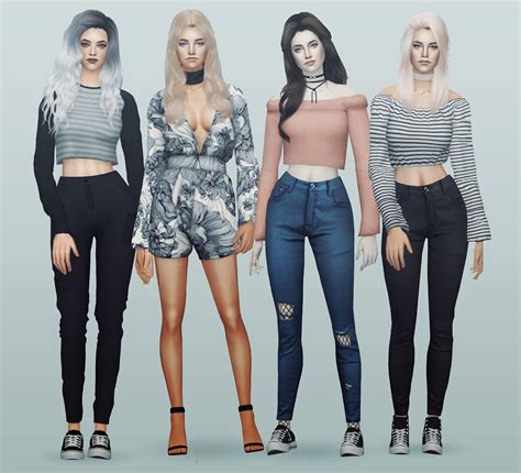 1000 Followers T Sims 2 Sims Colourful Outfits