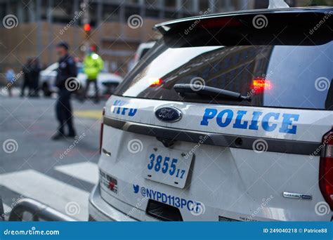 Nypd Police Suv Police Cruiser In New York Editorial Stock Photo
