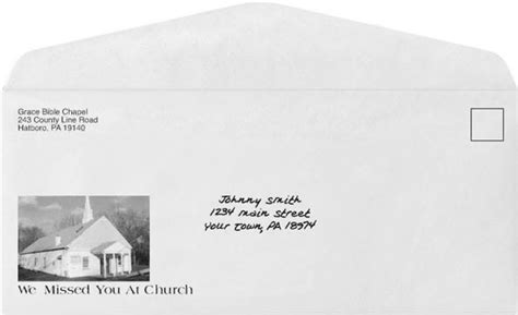 Custom Printed Church Photo Envelopes 1000 Minimum