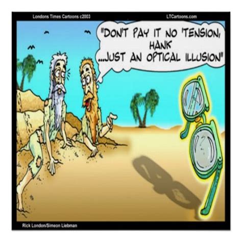 Rick London Funny Optical Illusion Optician Poster Zazzle Funny