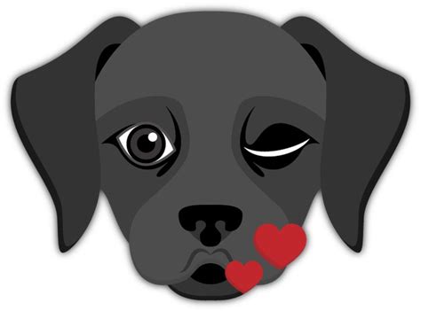 Black Labrador Emoji Blacklabsmatter Send Your Friends Cute Black