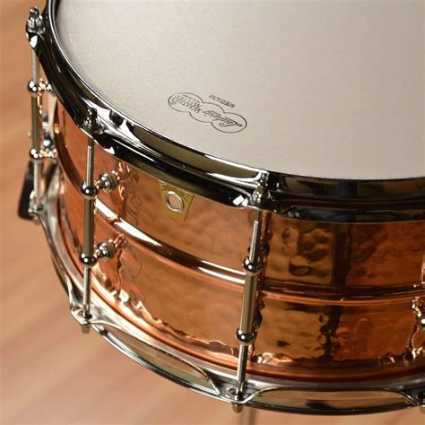 Ludwig 65x14 Hammered Copper Phonic Snare Drum Wtube Lugs Chicago