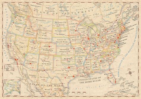 Origins Of Names Of American States And Major Maps On The Web