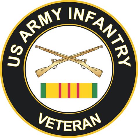 Army Infantry Corps Vietnam Veteran Sticker