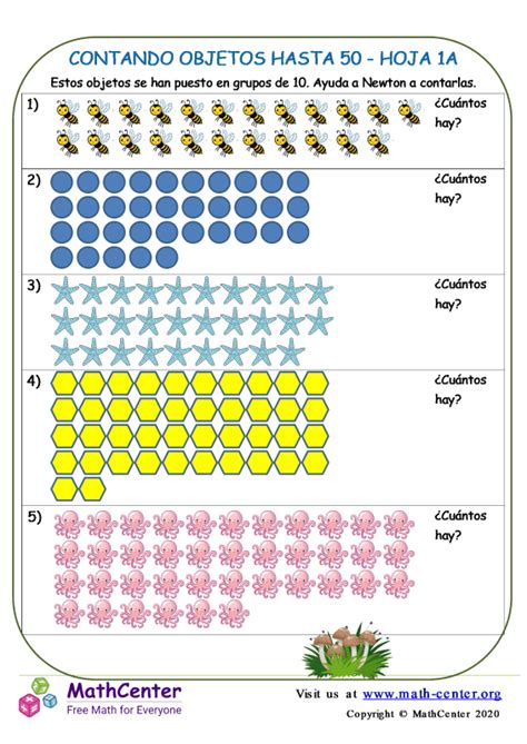 Primer Grado Hojas De Trabajo Números Hasta 100 Math Center