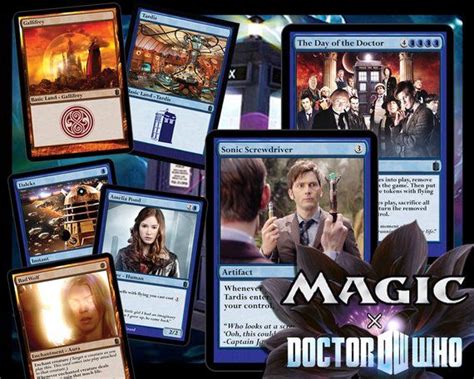 The Time And Space Deck Doctor Who Magic Trading Cards Etsy Magic The