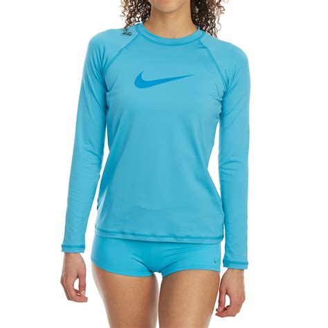 Nike Womens Hydroguard Long Sleeve Rash Guard Bobs Stores