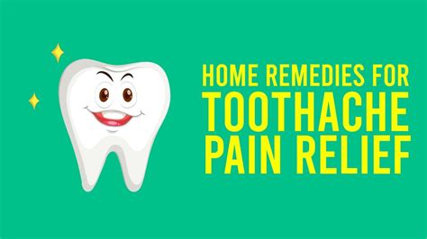 Home Remedies For Toothache Pain Relief Youtube