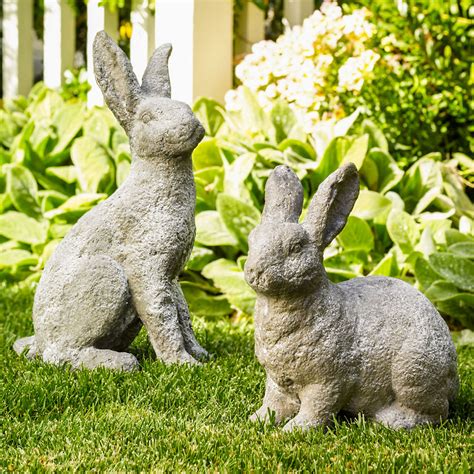 Bunny Garden Statues Gumps