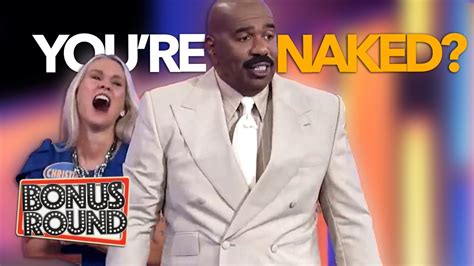 Family Feud Naked Questions Answers With Steve Harvey Youtube