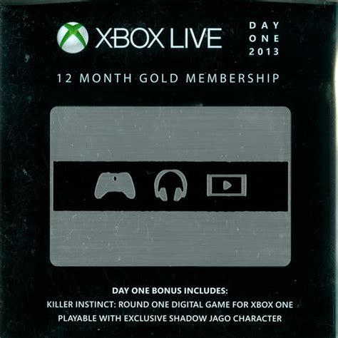 12 Month Xbox Live Gold Membership Limited Day One Edition With Bonus