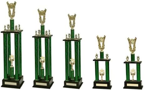 Big Competition Trophies 4 Or 2 Column Green Colour Theme Trophy Finder