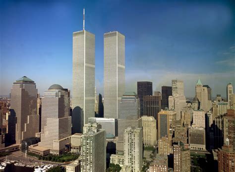 Lower Manhattan Skyline Including The World Trade Center New York