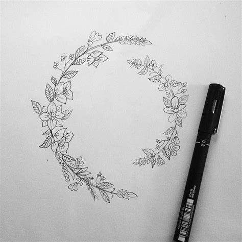 Flower Circle Drawing At Explore Collection Of