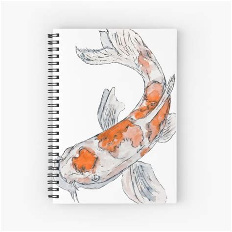 Koi Fishy Spiral Notebook For Sale By Kaylalaraeart Redbubble