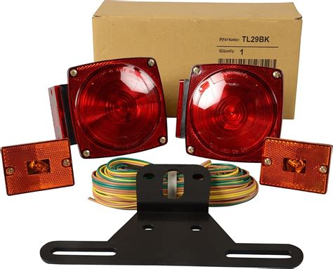Optronics Trailer Light Kit Utility Rv 12v Wiring Stop Turn Tail Side