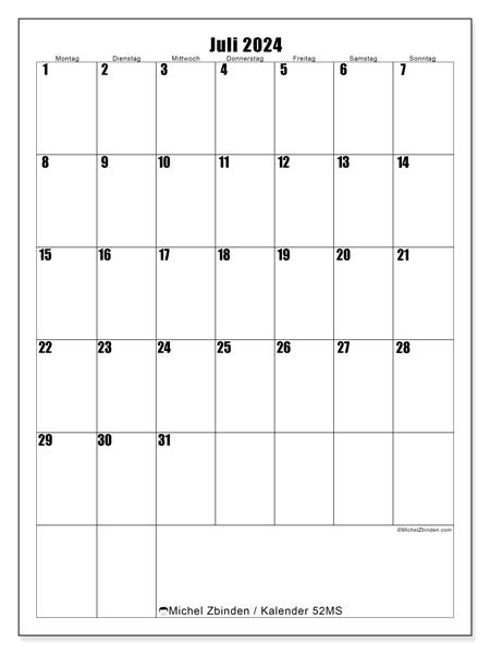 Kalender Juli 2024 Hochformat Ms Michel Zbinden At
