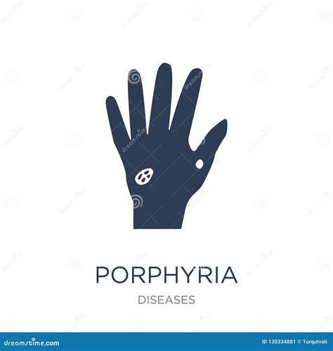 Porphyria Icon Trendy Flat Vector Porphyria Icon On White Background