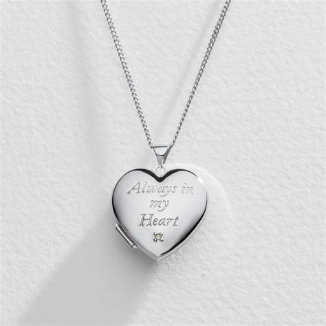 Buy 9ct Gold And Silver Always In My Heart Locket Pendant At