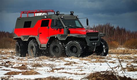 Buy Eight Wheeled Russian All Terrain Vehicle Shaman 8x8 On Low