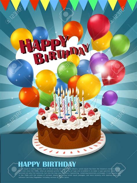 30 Elegant Photo Of Birthday Cake And Balloons Birthday Cake And
